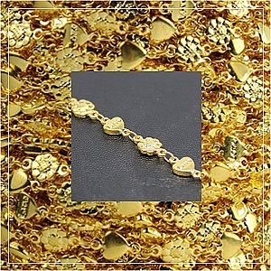 Chain-Gold plated - 6 (1 metre)